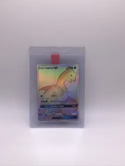 Lapras GX Rainbow Secret Rare Full Art Pokemon Sun & Moon Base Set 151/149 - Image 3