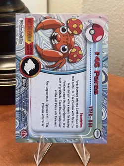 Paras #46 Black Logo Topps Pokemon TV Animation Edition Non Holo-LP - Image 2