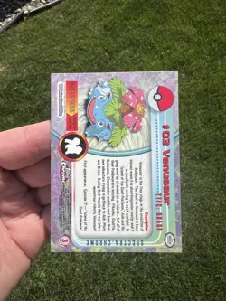 2000 SPECTRA CHROME Topps Chrome Pokemon #03 Venusaur Chrome Series NM+ - Image 2