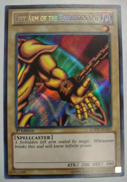 Yu-Gi-Oh! Left Arm of the Forbidden One LCYW 1st edition. NM - Image 1