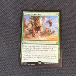 Sylvan Awakening Magic The Gathering Mtg Rare Dominaria Card - Image 1