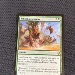 Sylvan Awakening Magic The Gathering Mtg Rare Dominaria Card - Image 2