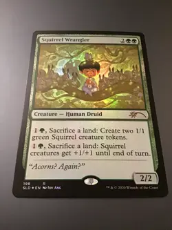 MTG Secret Lair #198 Squirrel Wrangler Foil NM - Image 1