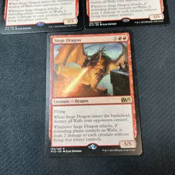 Siege Dragon Magic The Gathering Mtg Rare M15 Card 3 - Image 2