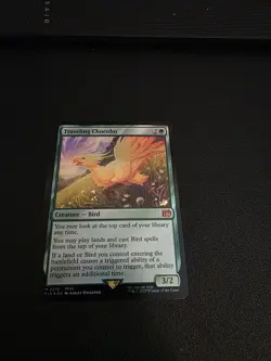 MTG Final Fantasy Traveling Chocobo Foil Mythic Card M 0210 - Image 1