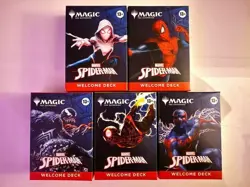 Magic the Gathering: Spiderman Welcome Deck 5 Pack Set SDCC 2025 - Image 1