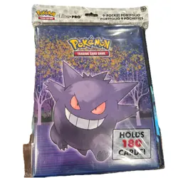 Ultra Pro Gengar Card Binder 9 Pocket Portfolio 180 Cards Pokemon Gamer - Image 1
