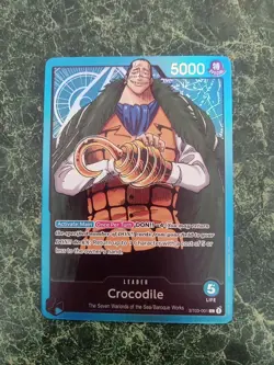 Crocodile ST03-001 Pre Errata Holo Foil Leader - One Piece TCG English Card NM - Image 1
