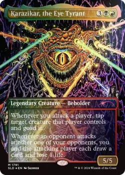 MTG English Karazikar, the Eye Tyrant (Rainbow Foil) NM Foil Secret Lair - Image 1