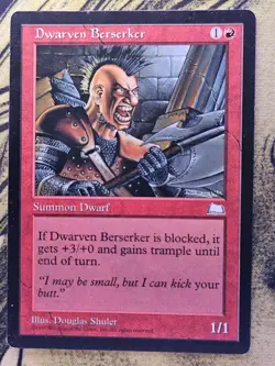 Dwarven Berserker Common Weatherlight Magic: The Gathering Moderately Played - Image 1