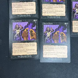 Seal of Doom Nemesis MTG Magic the Gathering Black Playset English 5 - Image 2
