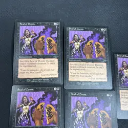Seal of Doom Nemesis MTG Magic the Gathering Black Playset English 5 - Image 3