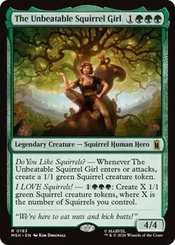 x1 The Unbeatable Squirrel Girl R MTG Marvel Super Heroes M/NM, English - Image 1