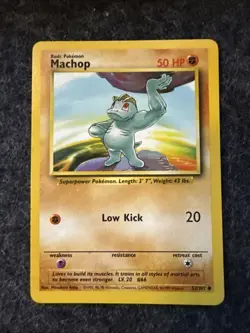 Machop 052/102 Base Set Regular - Pokemon TCG - Image 2