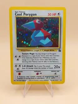 Cool Porygon Holo Rare Pokemon Black Star Promo #15 WOTC 1999-2000 - Image 1