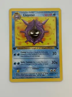 1st Edition Cloyster 32/62 Fossil Set - Pokemon TCG - NM - Image 1