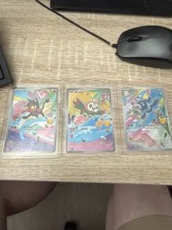 Pokemon TCG First Partner Illustration Collection Series 1 Gen 7 Alola Starters - Image 1