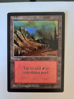 Magic: The Gathering Beta Series - Basic Land Mountain (299) - Image 1