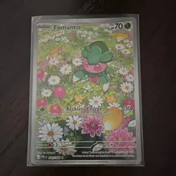 Pokemon TCG Fomantis 085/084 Illustration Rare Holo - PBL Pitch Black, English - Image 1