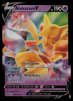 Alakazam V SWSH083 Holo Promo Sword & Shield Promo Pokemon Lightly Played - Image 1