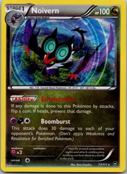 POKEMON NOIVERN 77/111 HOLO RARE FURIOUS FISTS NM/M - Image 1