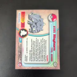 Rainbow Foil - Topps - Pokemon - #111 - Rhyhorn - Animated - Image 2
