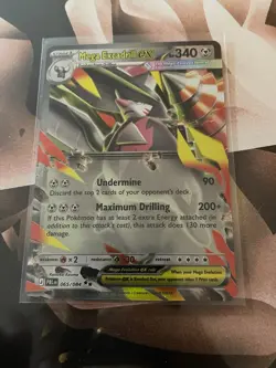 Pokemon Pitch Black - Mega Excadrill EX Ultra Rare Holo - 065/084 NM Pack Fresh - Image 1