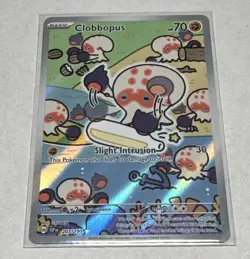Pokemon TCG Clobbopus Illustration Rare Full Art Holo 207/191 Sv08 Eng - Image 1