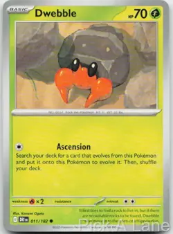 Dwebble 011/182 Common Destined Rivals Pokemon Near Mint - Image 1