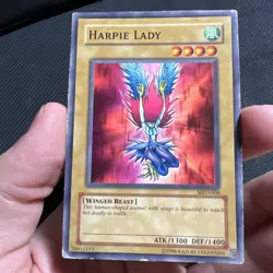 Yugioh! Harpie Lady Uncensored Art MRD-008 Banned Art Metal Raiders Unlimited - Image 1
