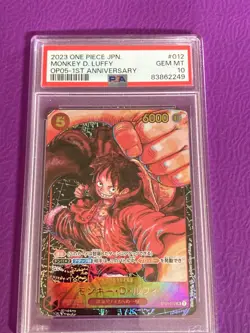 PSA 10 Monkey D. Luffy SR ST01-012 OP05 Awakening of The New Era One Piece Japan - Image 5