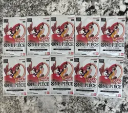 One Piece x Round1 Promo USA 10 Random Packs Sealed IN HAND! SHIPS SAME DAY! - Image 1