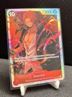 One Piece CCG Shanks Foil Super Rare OP09-004 Emperors in the New World Rush 12… - Image 1