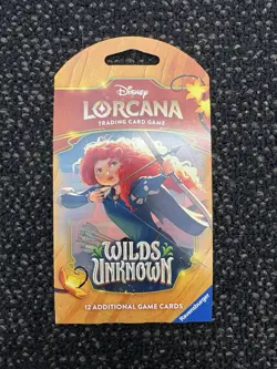 Disney Lorcana Wilds Unknown Sleeved Booster Pack Merida Artwork - NEW SEALED - Image 1