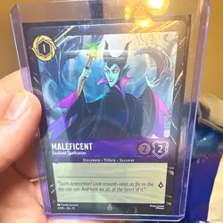 Disney Lorcana Maleficent Exultant Spellcaster 4/D15 Foil Chase Promo - Image 1