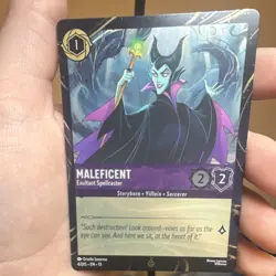 Disney Lorcana Maleficent Exultant Spellcaster 4/D15 Foil Chase Promo - Image 2