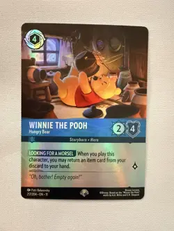 Disney Lorcana Winnie the Pooh Hungry Bear 217/204 | EPIC FOIL | WINTERSPELL - Image 1