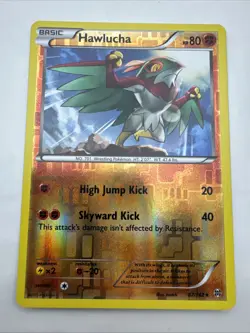 Hawlucha 87/162 Pokemon Card XY Breakthrough Rare Reverse Holo Foil TCG - Image 1
