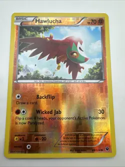 Pokemon Card Hawlucha Fates Collide Reverse Holo 48/124 Near Mint - Image 1