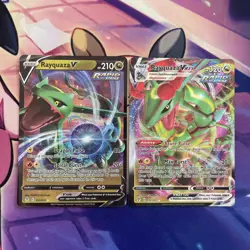 Pokemon TCG | Rayquaza V 110 & VMAX 111 /203 Evolving Skies X2 Card Bundle (1) - Image 1