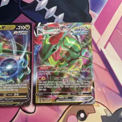 Pokemon TCG | Rayquaza V 110 & VMAX 111 /203 Evolving Skies X2 Card Bundle (1) - Image 3