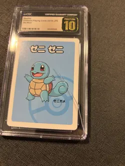 (CRACKED) CGC PRISTINE 10 SQUIRTLE OLD MAID 2019 JAPANESE POKEMON CARD - Image 2
