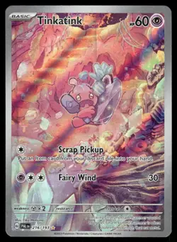 Pokemon Cards Tinkatink 216/193 Holo Paldea Evolved Illustration Rare NM - Image 1