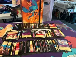 Disney lorcana bulk lot of card 200+( Rock Star Stitch Binder included) - Image 1