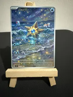 Staryu Tentacool Goldeen Pokemon Card DISPLAY ART CARD - Image 1