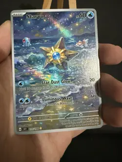 Staryu Tentacool Goldeen Pokemon Card DISPLAY ART CARD - Image 2