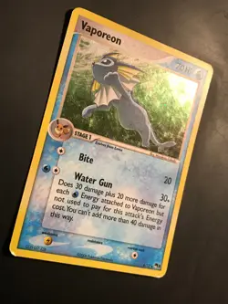 Vaporeon 6/17 - Cosmos HOLO - Pop Series 3 - Promo - Pokemon Card - TCG - MP - Image 2