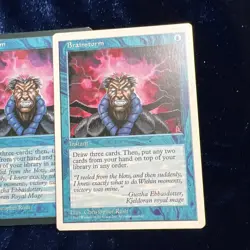 MTG Brainstorm Ice Age Card 5th Edition Magic The Gathering Card 3 - Image 2