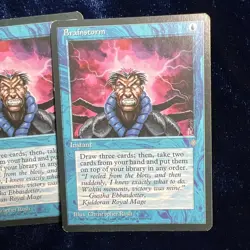 MTG Brainstorm Ice Age Card 5th Edition Magic The Gathering Card 3 - Image 3