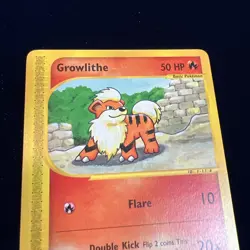 Growlithe 62/144 Skyridge Pokemon E Series Card Vintage 2002 Nintendo - Image 3
